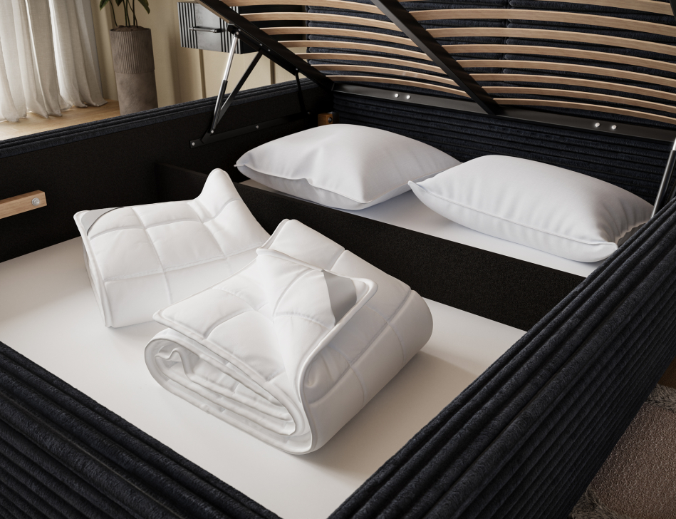 Pesillo Upholstered Bed With Container 160x200