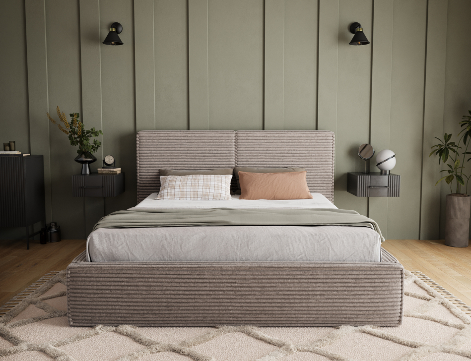 Pesillo Upholstered Bed With Container 180x200