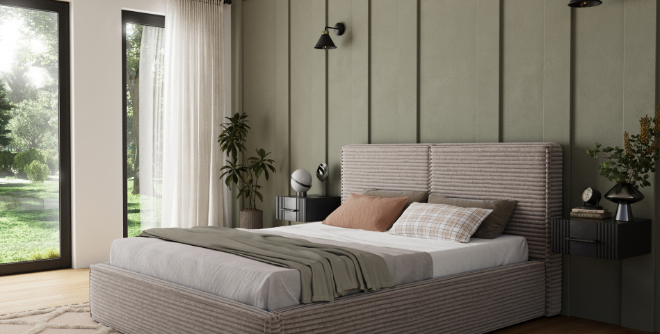 Pesillo Upholstered Bed With Container 180x200