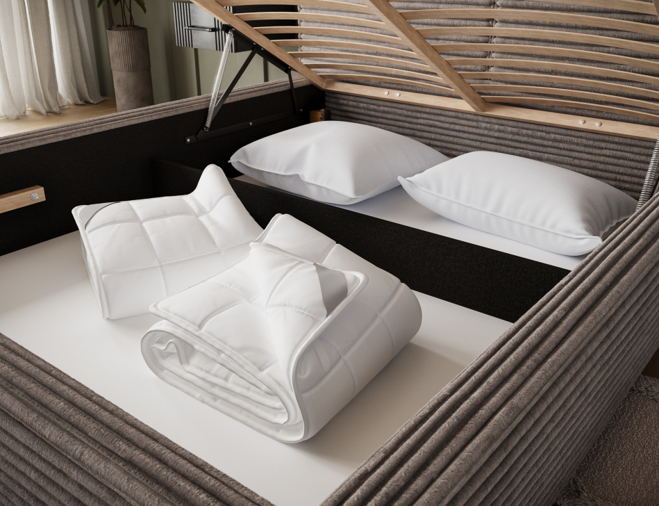 Pesillo Upholstered Bed With Container 180x200