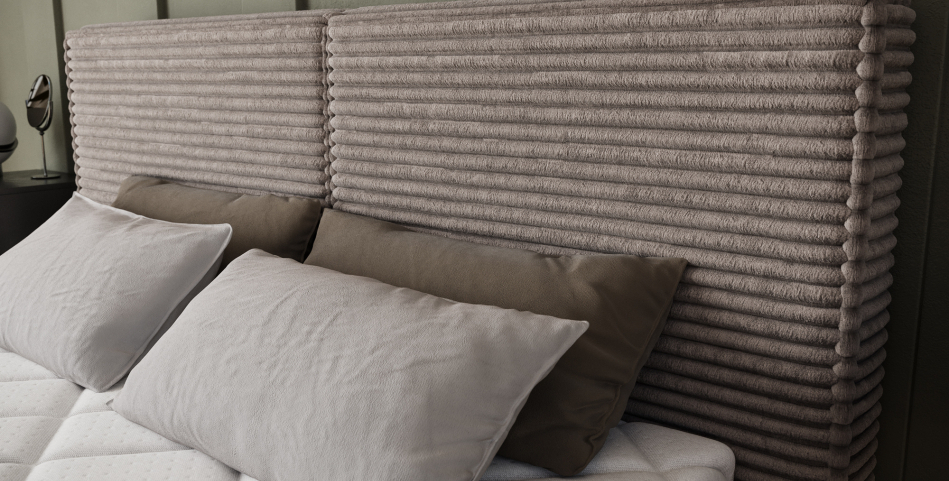 Pesillo Upholstered Bed With Container 180x200