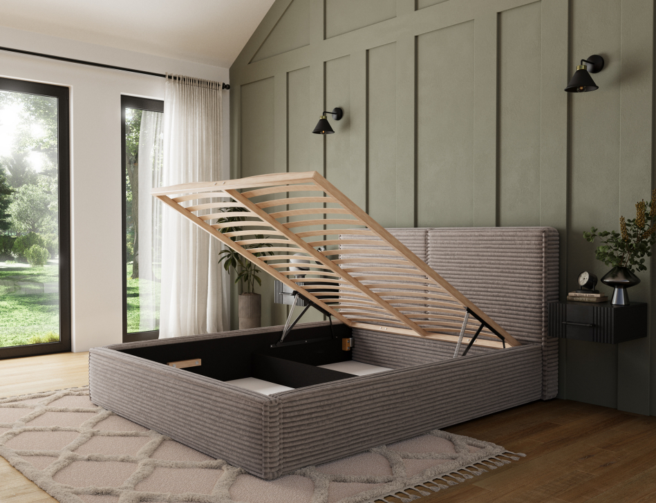 Pesillo Upholstered Bed With Container 180x200