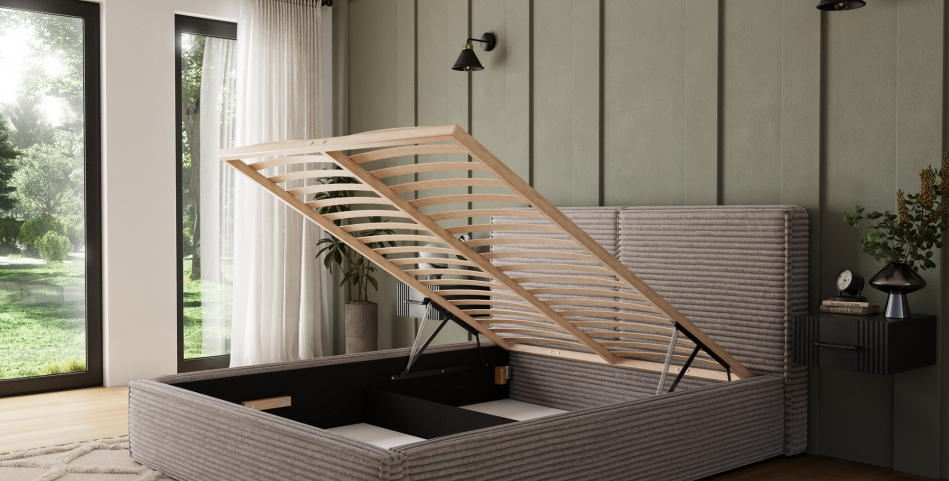 Pesillo Upholstered Bed With Container 180x200