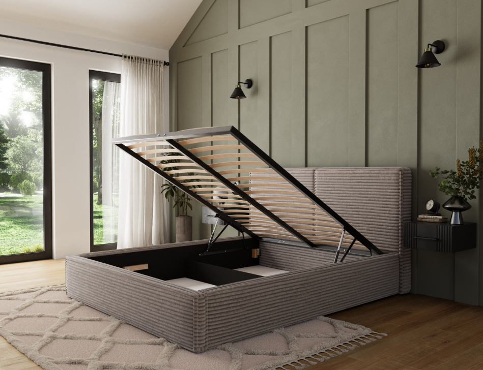 Pesillo Upholstered Bed With Container 180x200