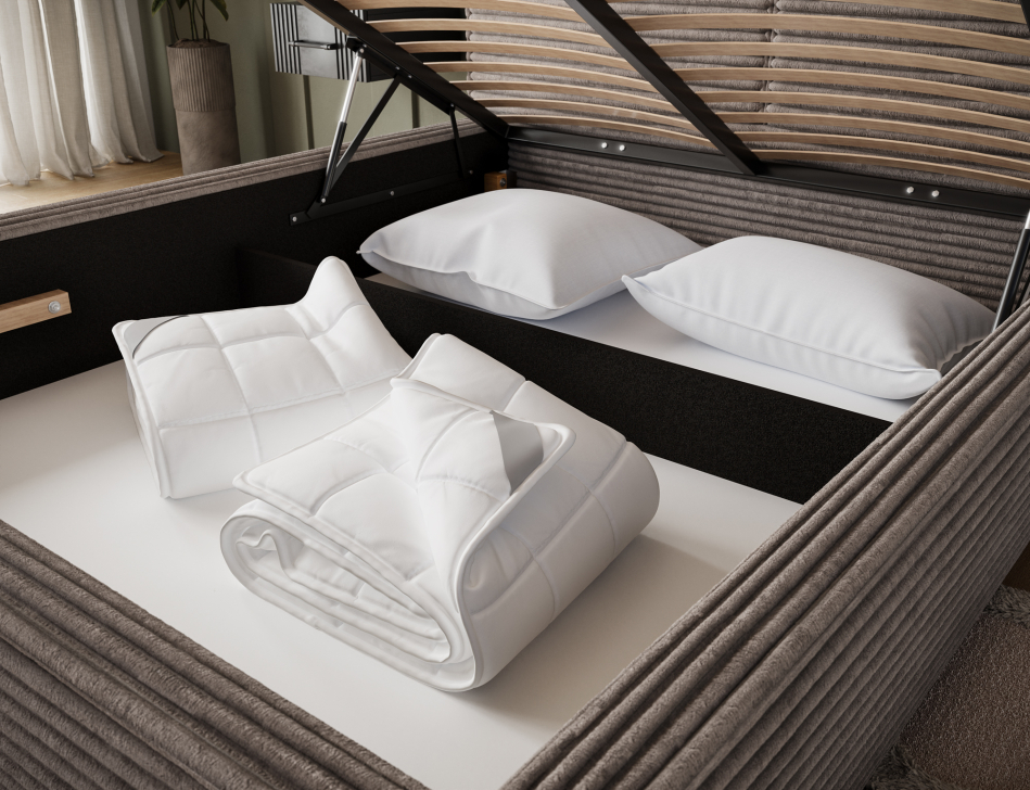 Pesillo Upholstered Bed With Container 180x200