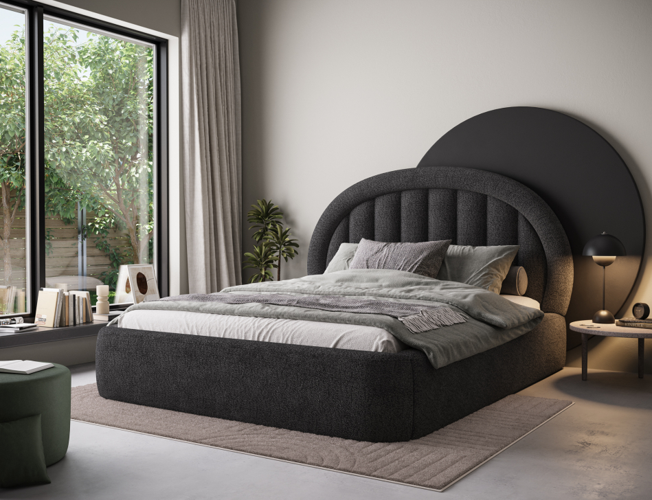 Tapedo Upholstered Bed With Container 140x200