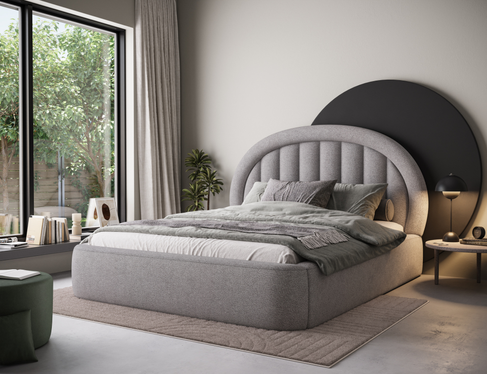 Tapedo Upholstered Bed With Container 140x200