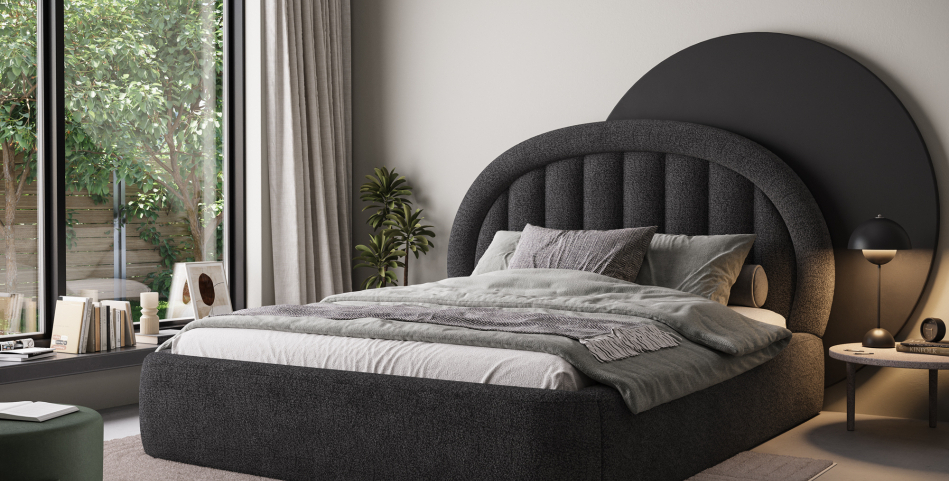 Tapedo Upholstered Bed With Container 160x200