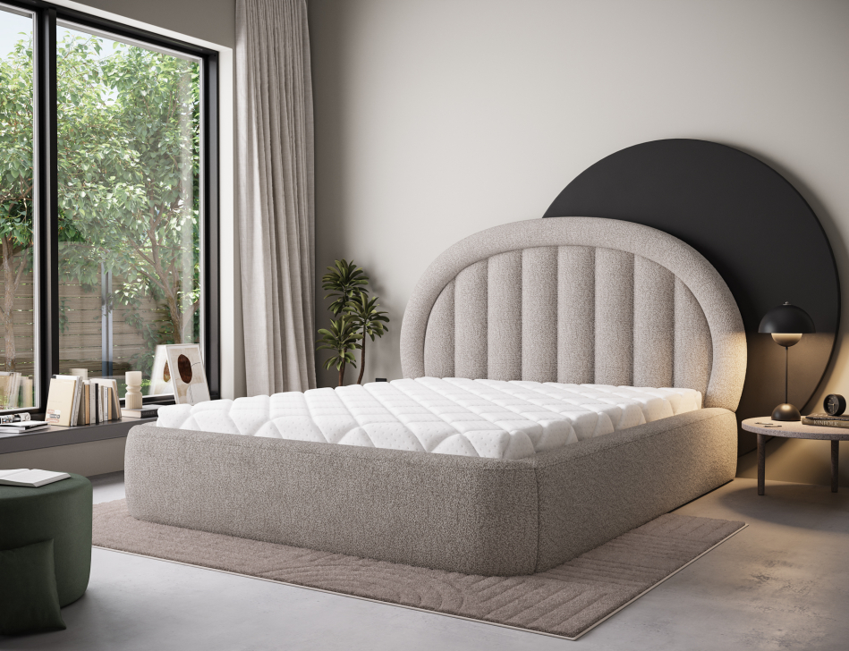 Tapedo Upholstered Bed With Container 160x200