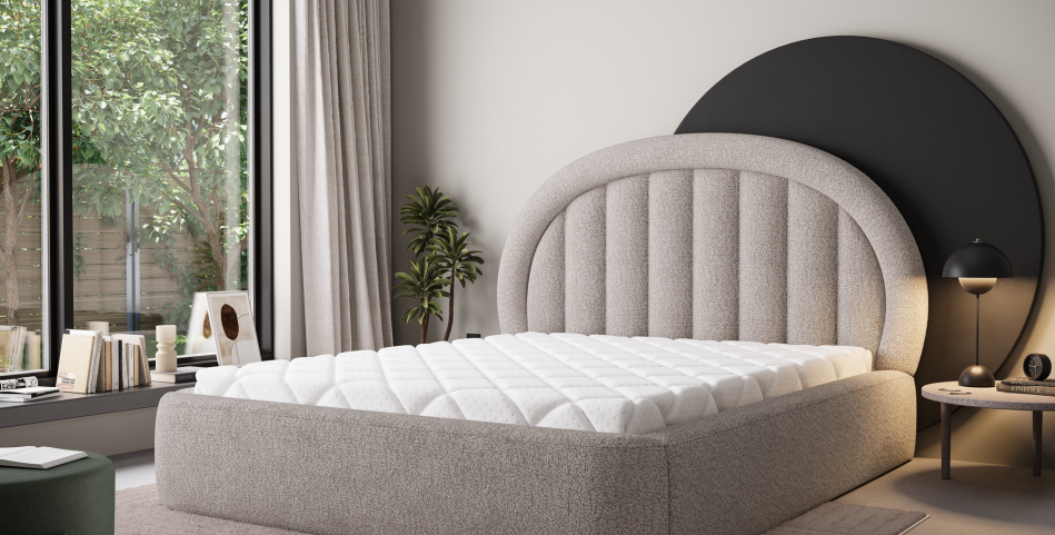 Tapedo Upholstered Bed With Container 160x200