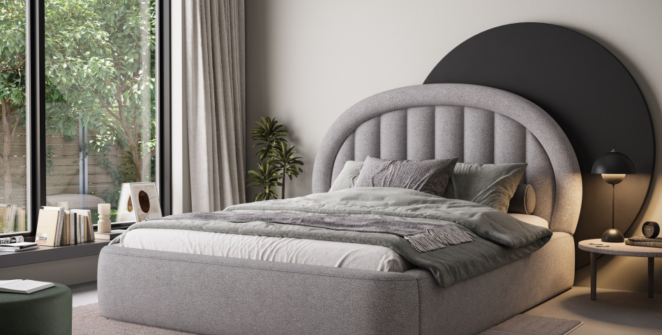 Tapedo Upholstered Bed With Container 180x200