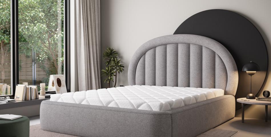 Tapedo Upholstered Bed With Container 180x200