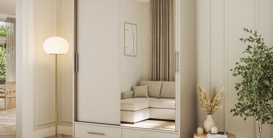 Estantte II with a mirror, 60x150 cm