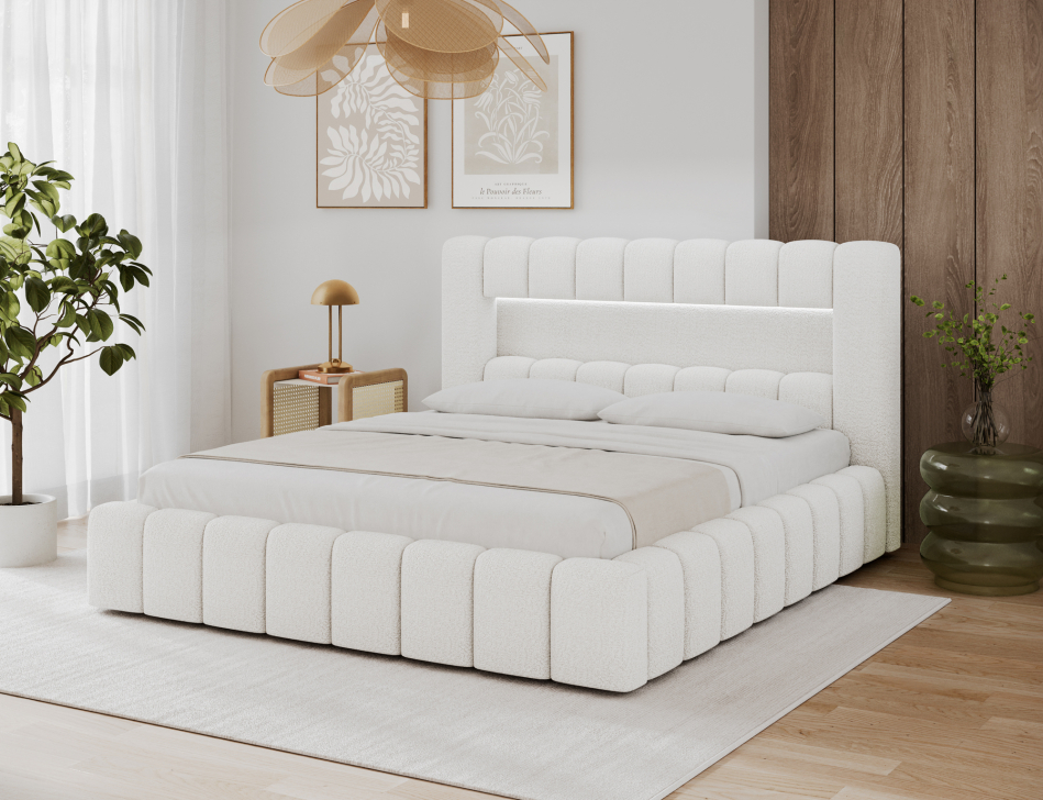 Lamica Upholstered Bed With Container 140x200