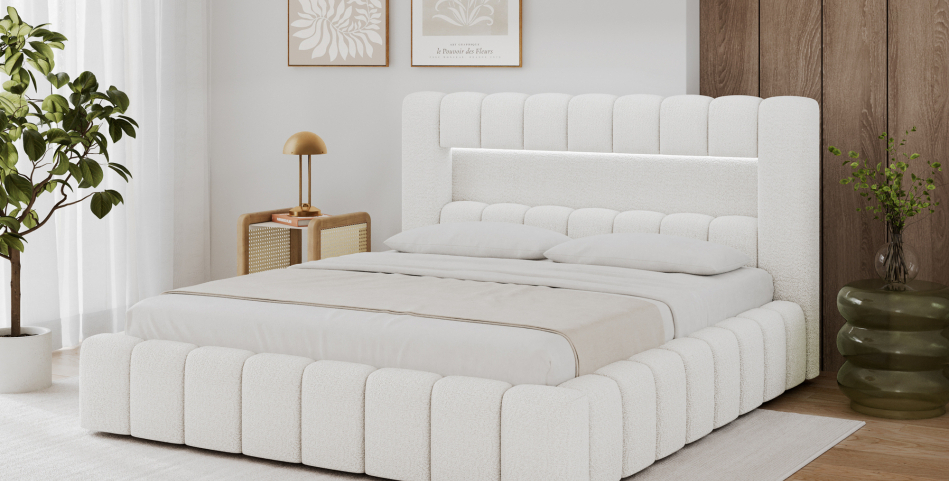 Lamica Upholstered Bed With Container 140x200