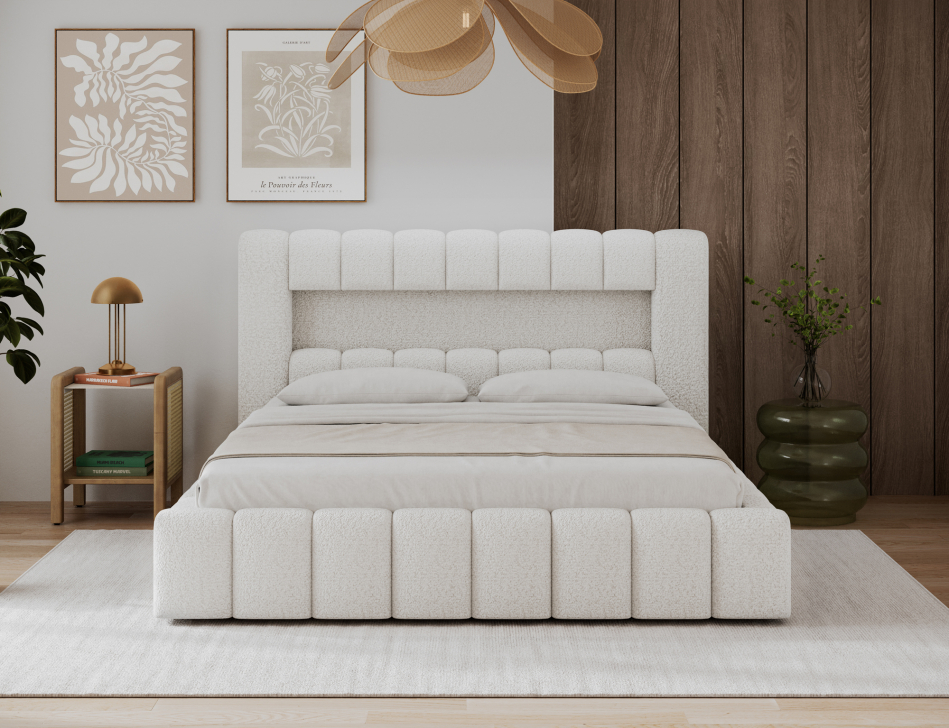 Lamica Upholstered Bed With Container 140x200