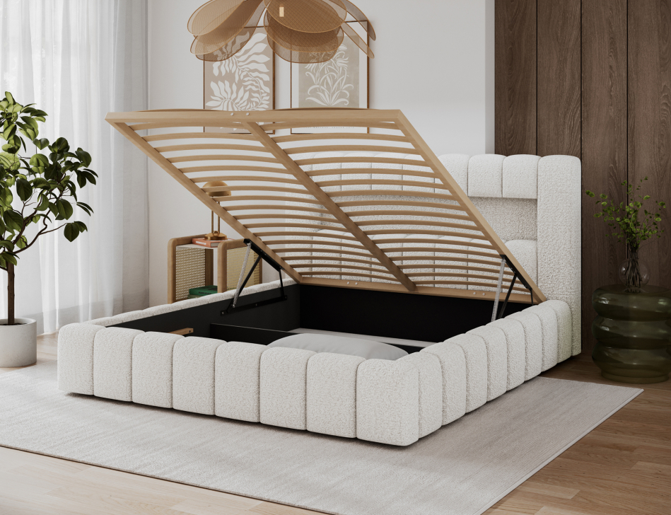 Lamica Upholstered Bed With Container 140x200