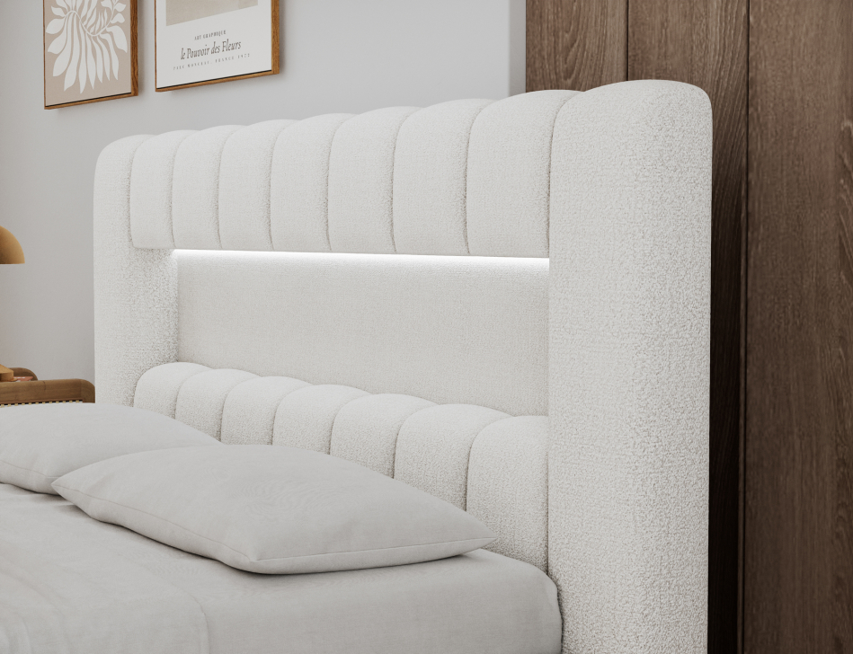 Lamica Upholstered Bed With Container 140x200