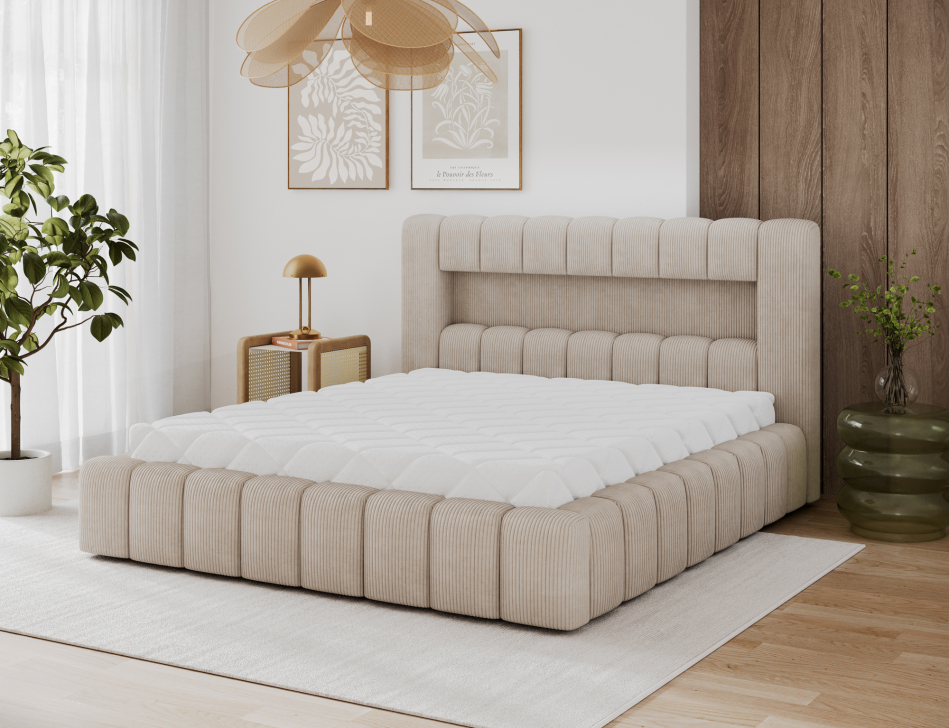 Lamica Upholstered Bed With Container 180x200