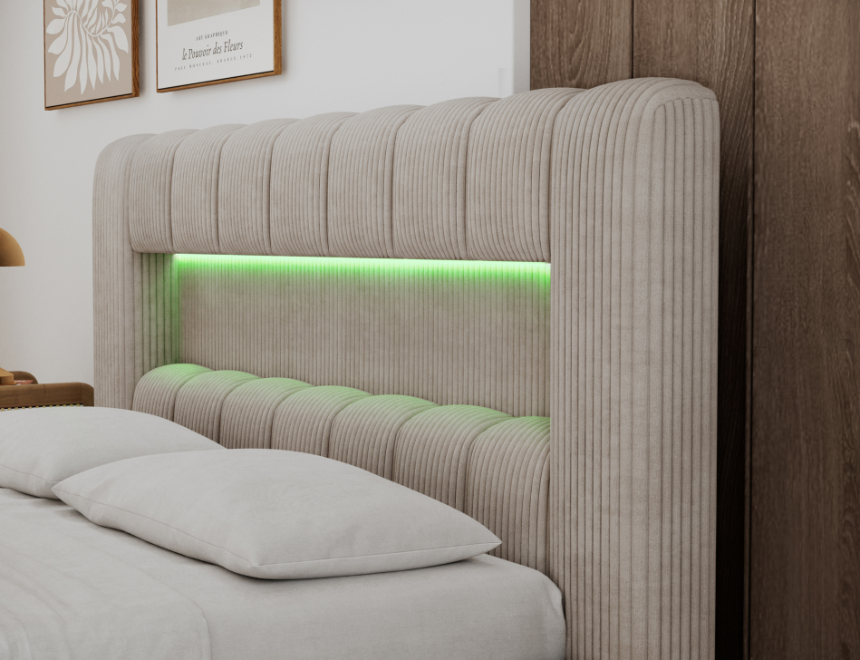 Lamica Upholstered Bed With Container 180x200