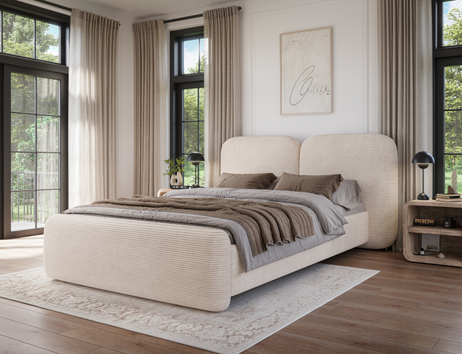 Ollival Upholstered Bed With Container 180x200