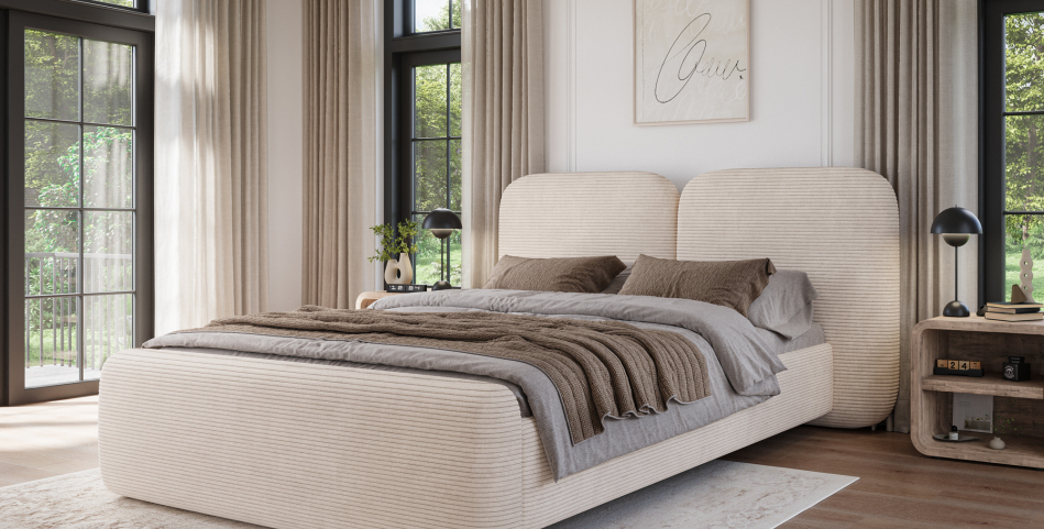Ollival Upholstered Bed With Container 180x200