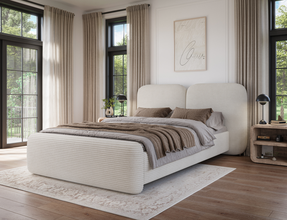 Ollival Upholstered Bed With Container 180x200