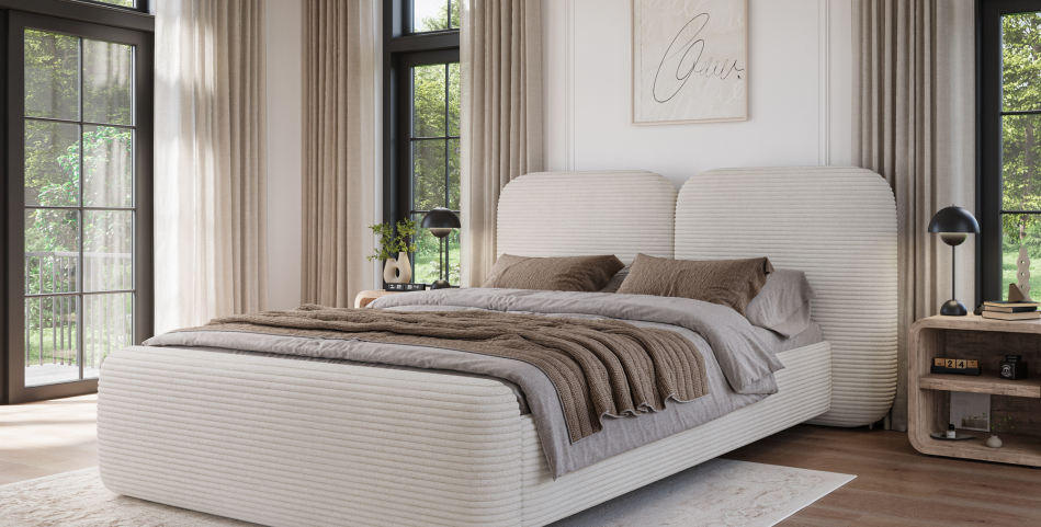 Ollival Upholstered Bed With Container 180x200