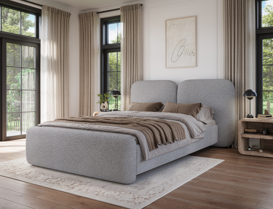 Ollival Upholstered Bed With Container 180x200