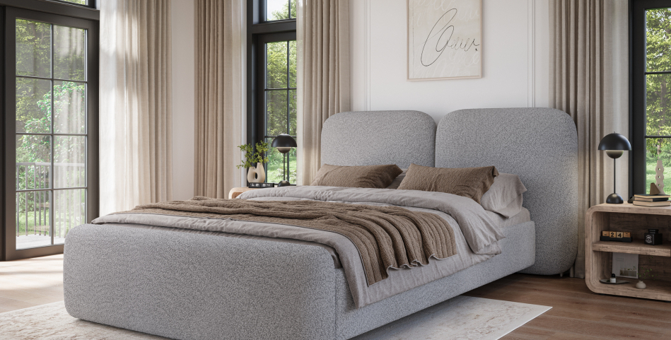 Ollival Upholstered Bed With Container 180x200
