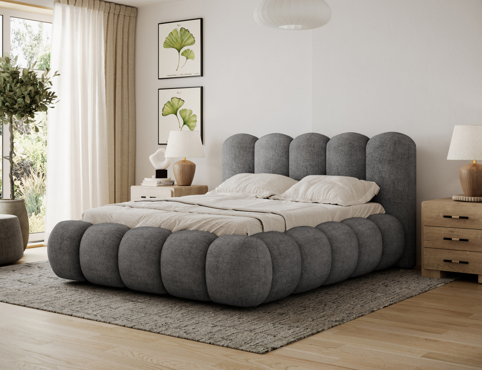 Oloroso Upholstered Bed With Container 180x200