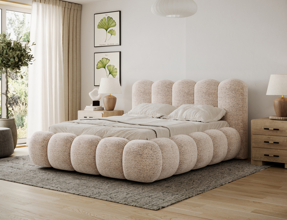 Oloroso Upholstered Bed With Container 180x200