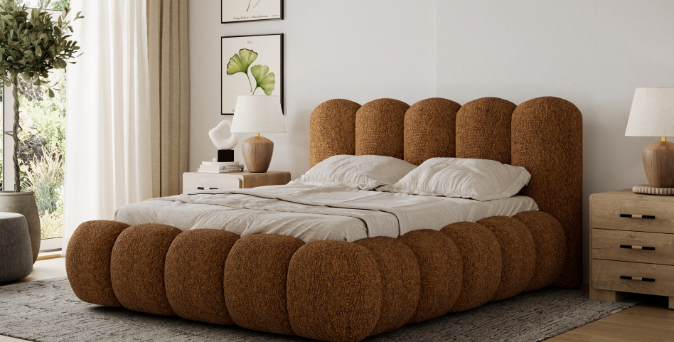 Oloroso Upholstered Bed With Container 180x200