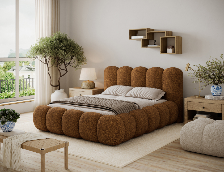 Oloroso Upholstered Bed With Container 180x200