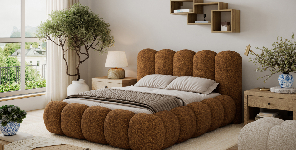 Oloroso Upholstered Bed With Container 180x200