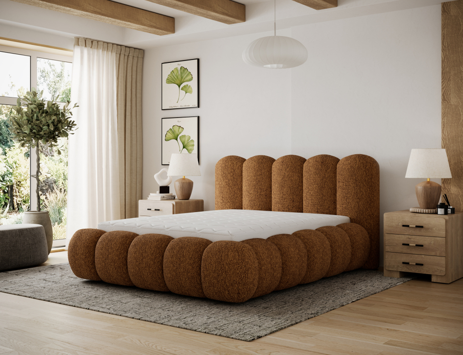 Oloroso Upholstered Bed With Container 180x200