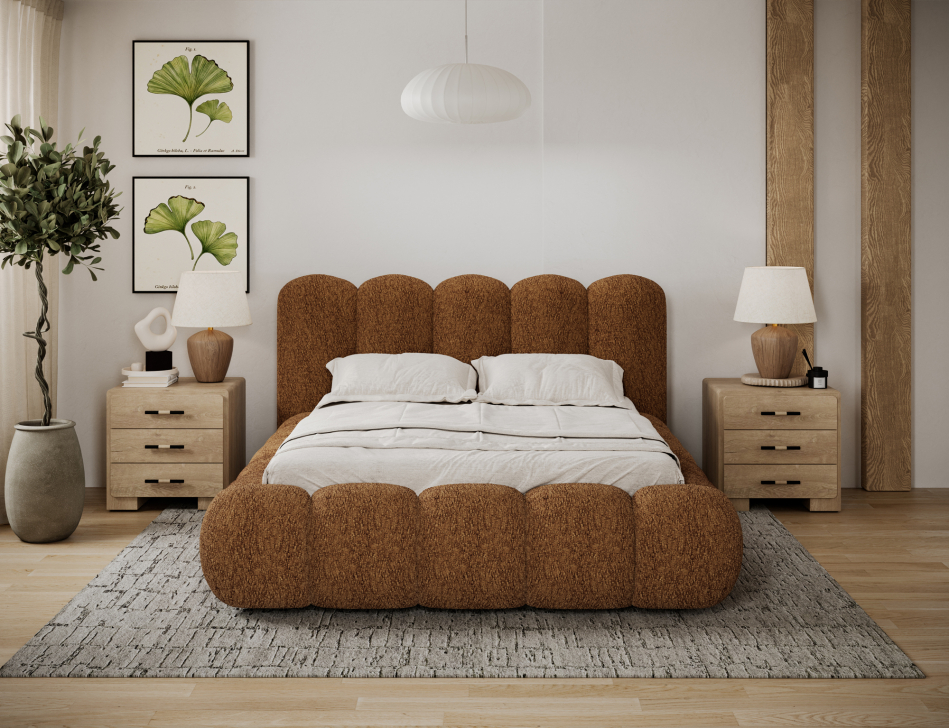 Oloroso Upholstered Bed With Container 180x200