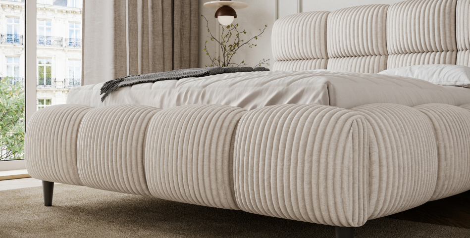 Giberio Upholstered Bed With Container 140x200