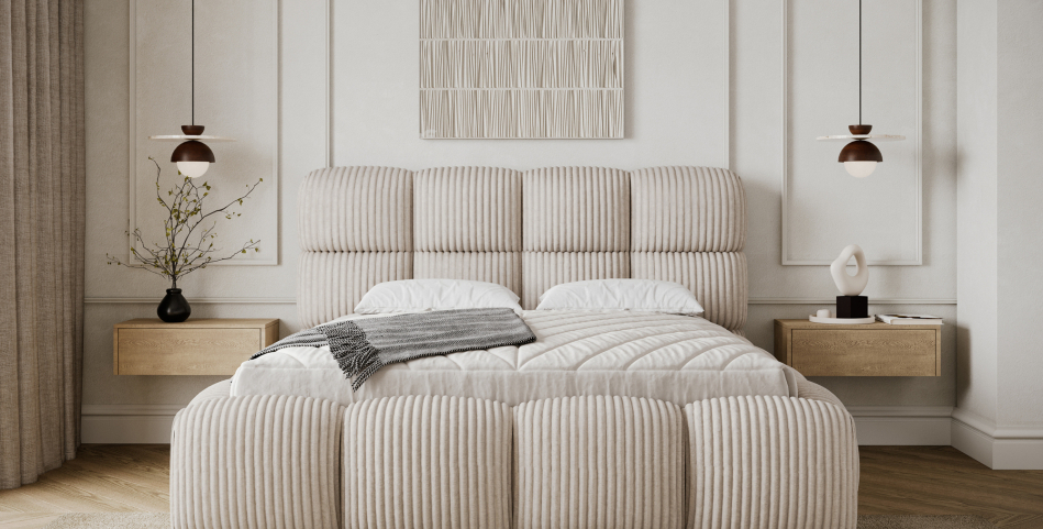 Giberio Upholstered Bed With Container 140x200