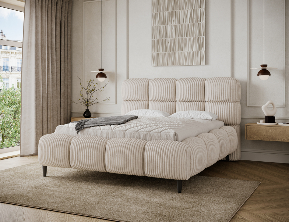 Giberio Upholstered Bed With Container 160x200