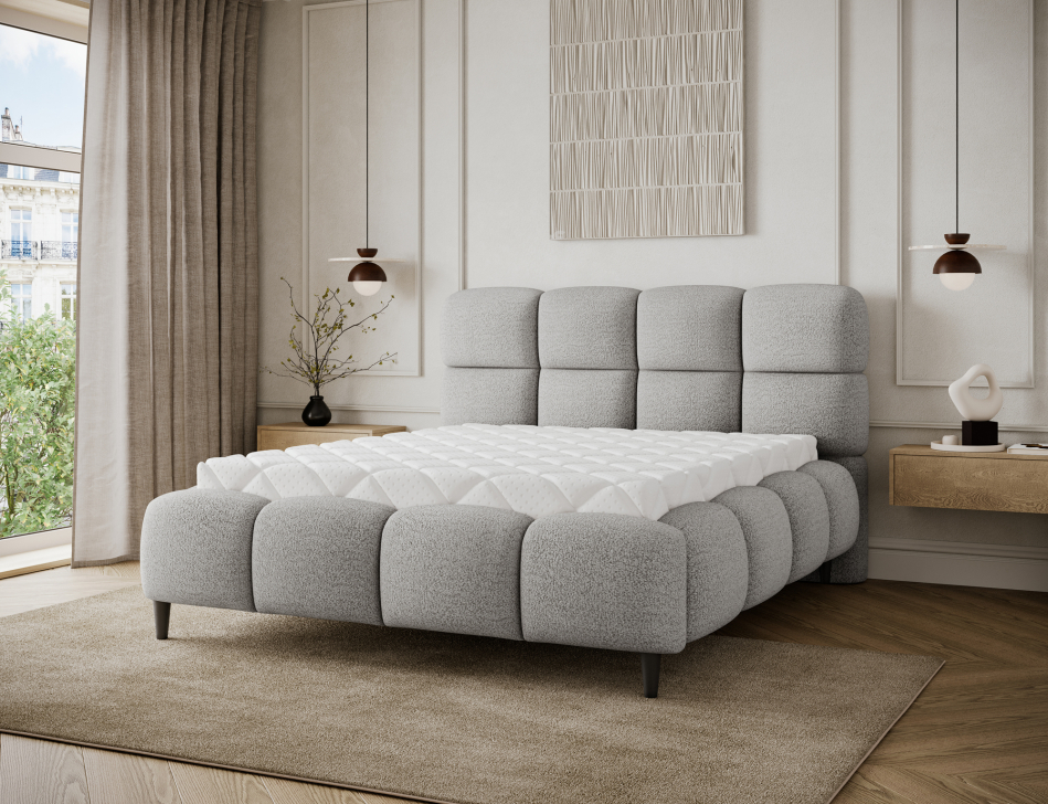Giberio Upholstered Bed With Container 160x200