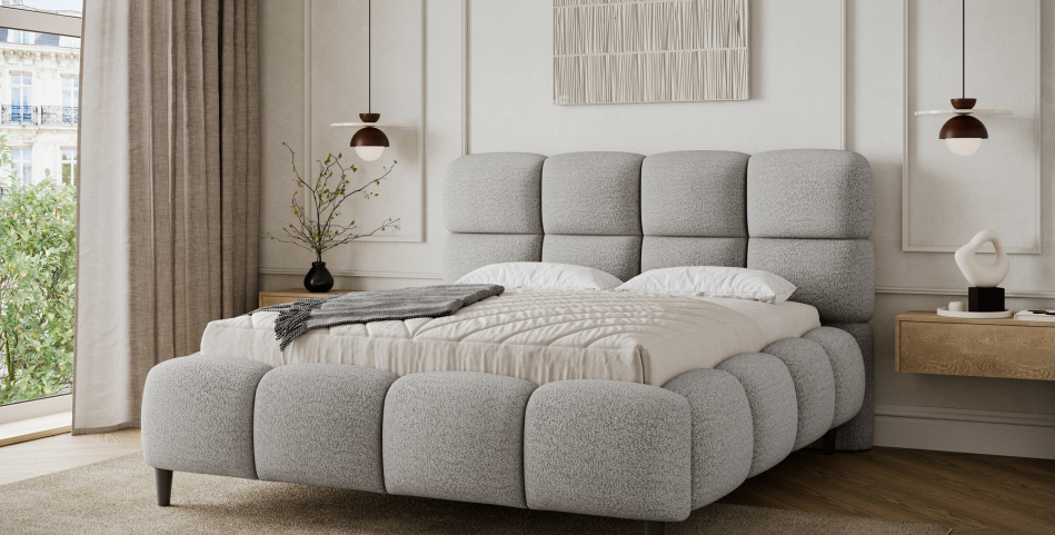 Giberio Upholstered Bed With Container 160x200