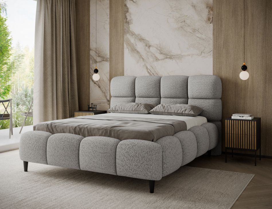 Giberio Upholstered Bed With Container 160x200