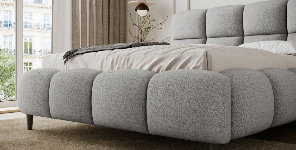 Giberio Upholstered Bed With Container 160x200