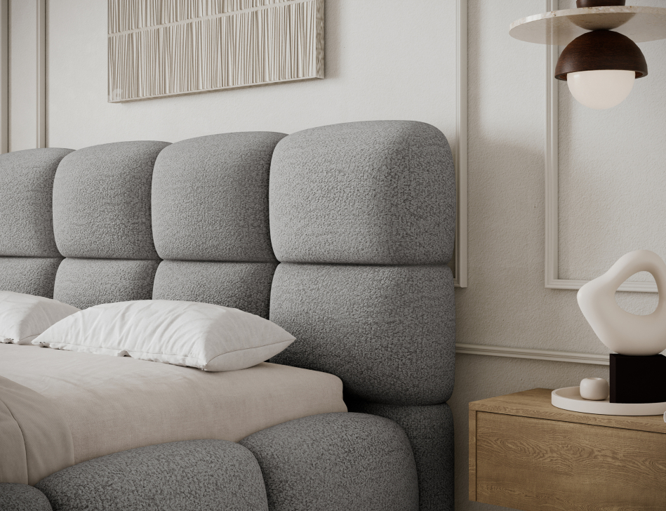 Giberio Upholstered Bed With Container 160x200