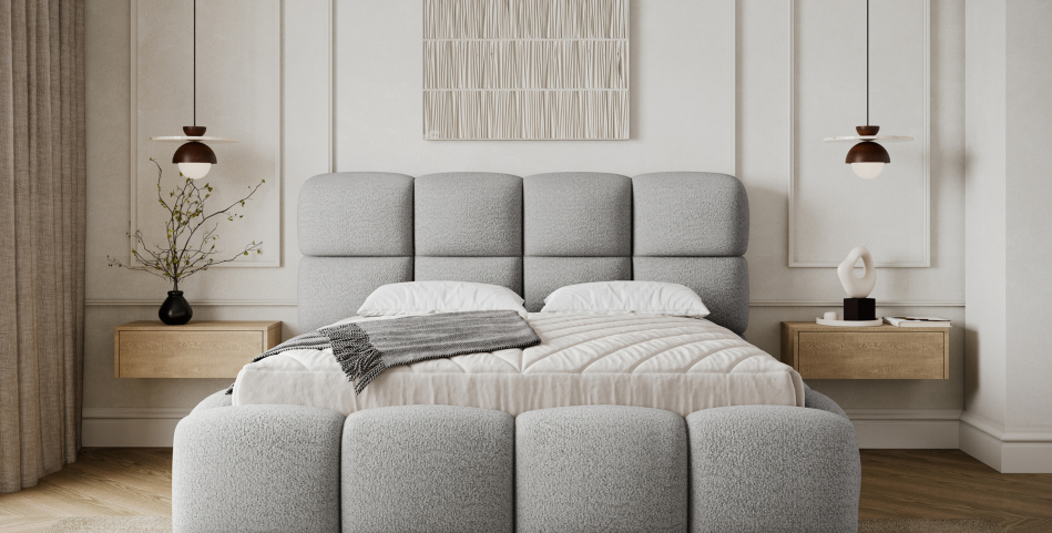 Giberio Upholstered Bed With Container 160x200