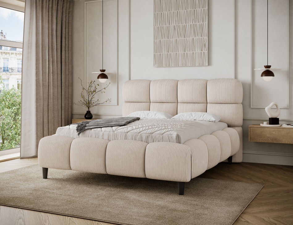 Giberio Upholstered Bed With Container 160x200