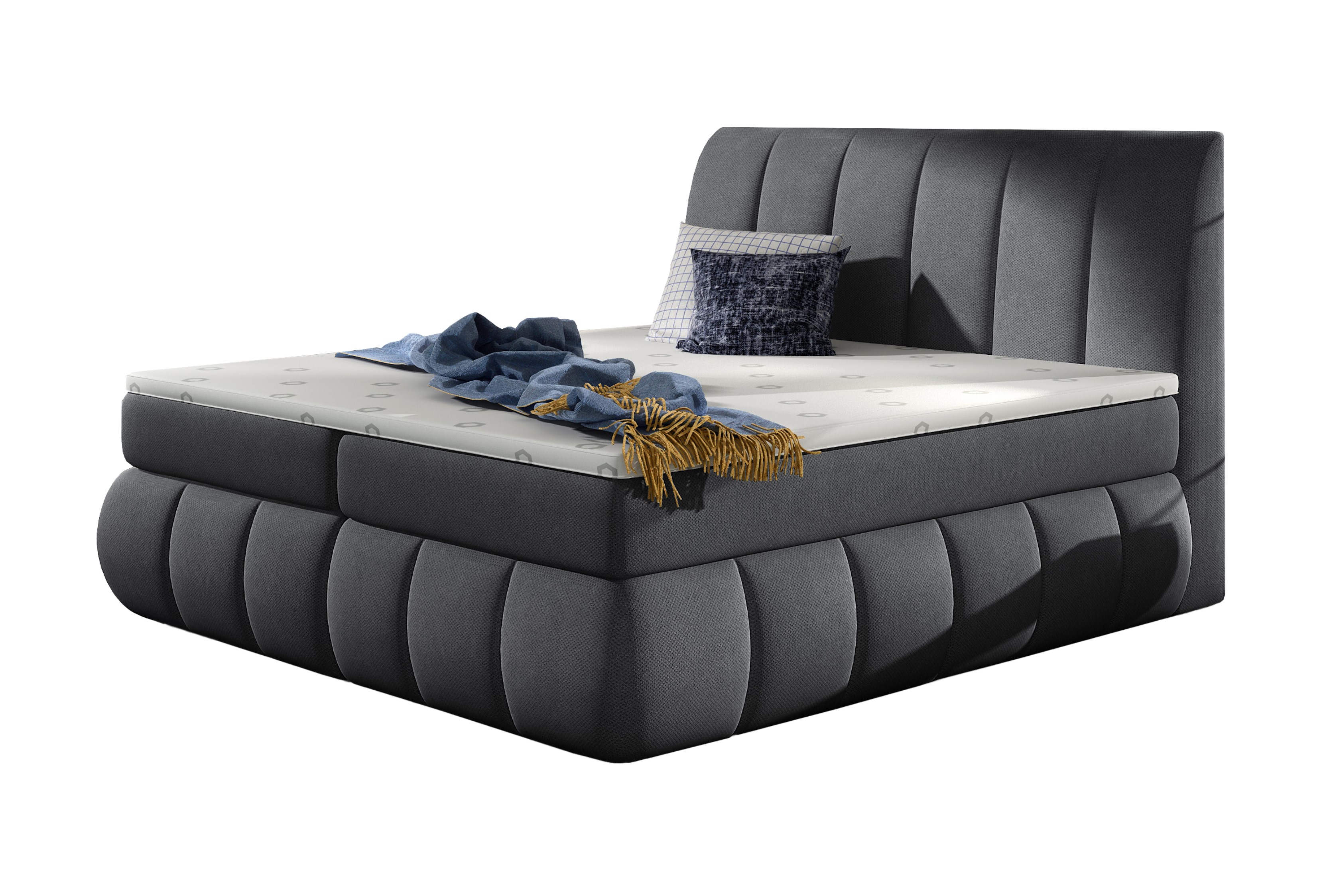 Vincenzo Continental Bed With Container 180x200cm