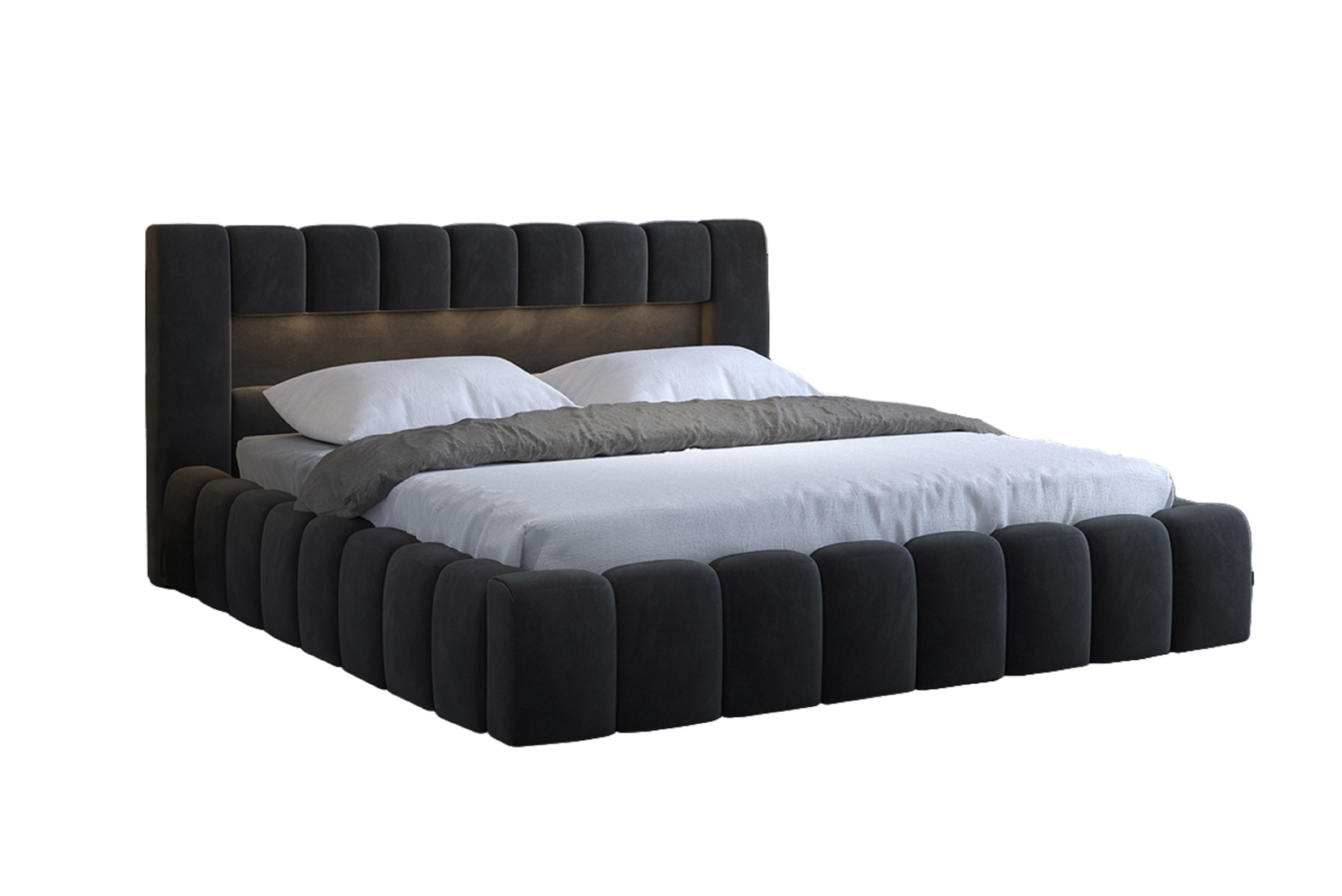 Lamica Upholstered Bed With Container 160x200