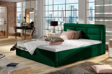 Łóżko tapicerowane z pojemnikiem Rosano 180x200cm